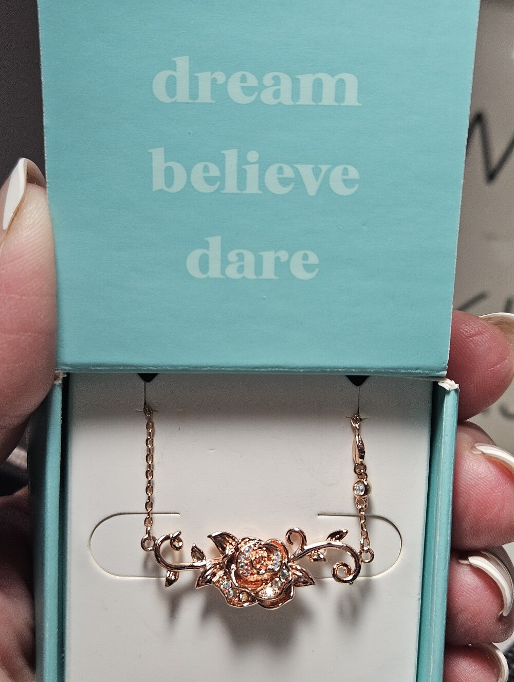 Rose Gold Disney "BELLE"  Necklace